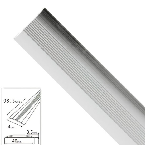 Tapajuntas Adhesivo Para Moquetas Metal Plata   98,5 cm, al por Mayor | Almacén de Ferretería