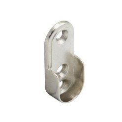 Soporte Lateral Barra Oval Niquel 15x22 mm,