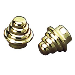 Terminal Barra Exterior Tubo 12 mm, Oro