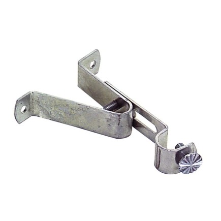 Soporte Barra 12 mm,Ø Cromo  Frontal Extensible