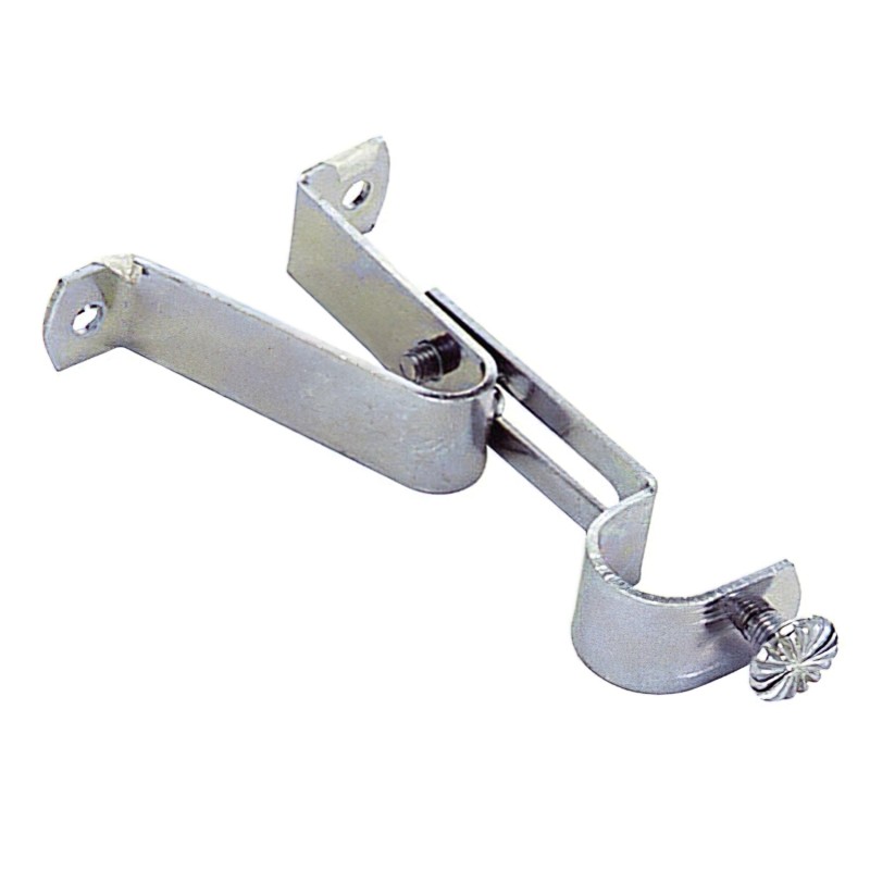 Soporte Barra 16 mm,Ø Cromo  Frontal Extensible