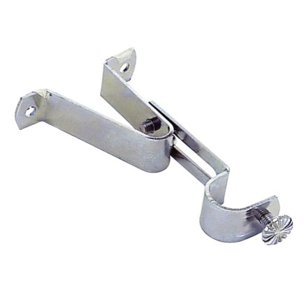Soporte Barra 16 mm,Ø Cromo  Frontal Extensible