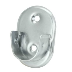 Soporte Lateral Oval Zincado Lateral Ø 19 mm,