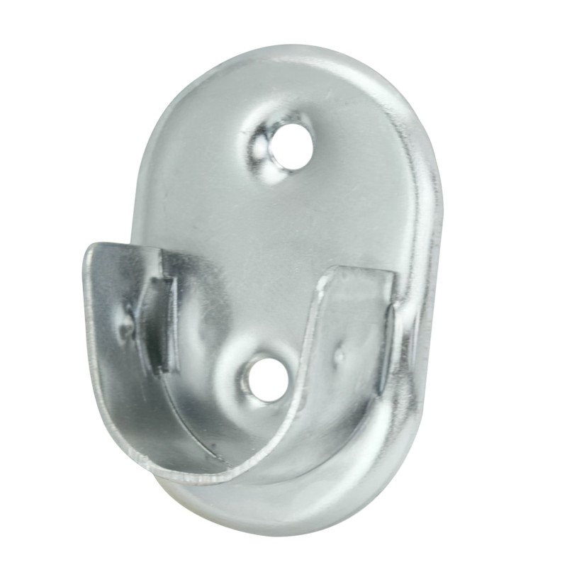 Soporte Lateral Oval Zincado Lateral Ø 19 mm,