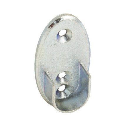 Soporte Lateral Oval Zincado Lateral Ø 16 mm,