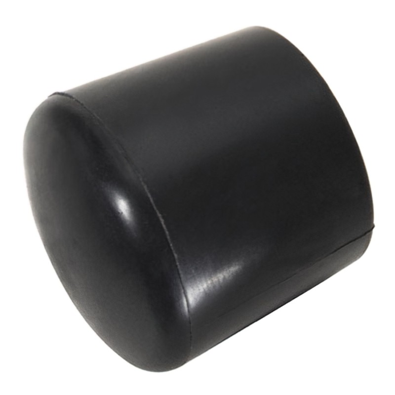 Contera Plastico Redonda Exterior Negra 10 mm, Bolsa 200 Unidades