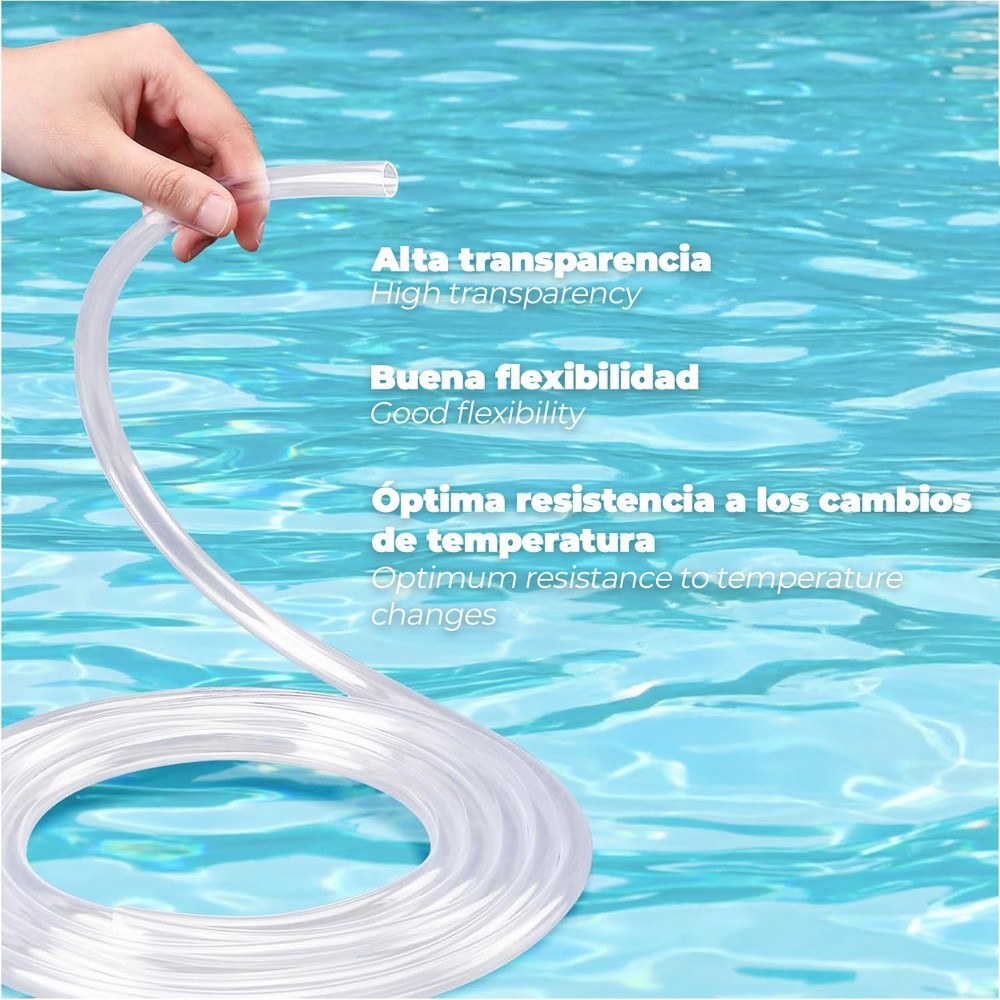 Manguera Transparente Nivel 14x18 mm, Rollo 50 metros al por Mayor | Almacén de Ferretería