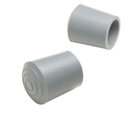 Taco Goma Para Andador  25 mm, Gris Bolsa 100 Unidades