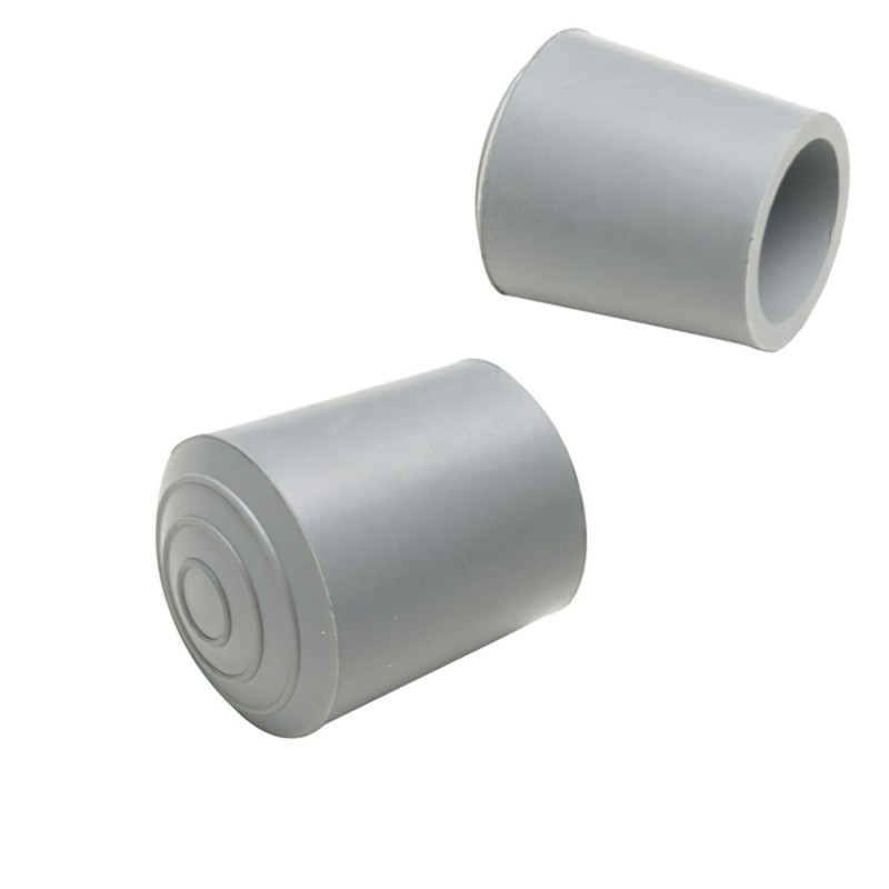 Taco Goma Para Andador  25 mm, Gris Bolsa 100 Unidades