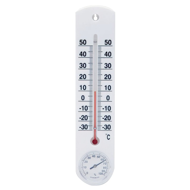 Termometro Pared / Jardin Con Higrómetro Plástico 25 cm,