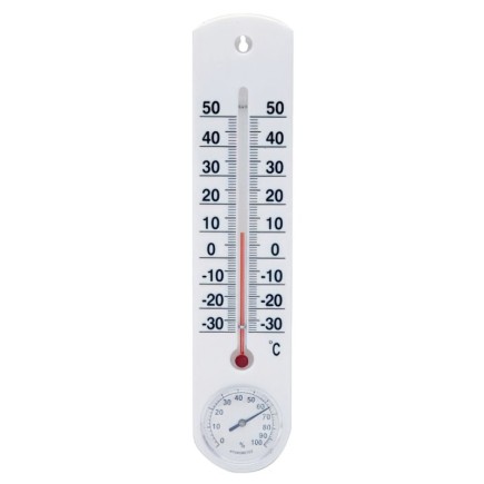Termometro Pared / Jardin Con Higrómetro Plástico 25 cm,