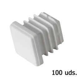 Contera Plastico Cuadrada 30x30 mm, Bolsa 100 Unidades