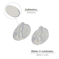 Colgador Oryx  Transparente Grande (Blister 2 Unidades) Adhesivo