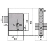 Cerradura Ucem 5300-hl/50 al por Mayor | Almacén de Ferretería