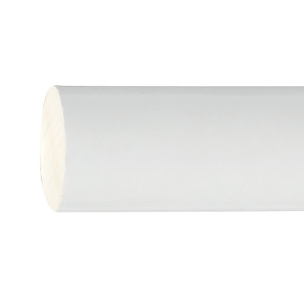 Barra Madera Lisa 1,2 Metros x 20 mm, Blanco