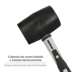 Maza Goma Mango Fibra Vidrio 500 Grms