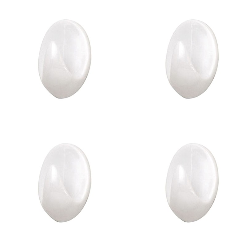 Colgador Oryx Blanco Pequeño (Blister 4 Unidades ) Adhesivo