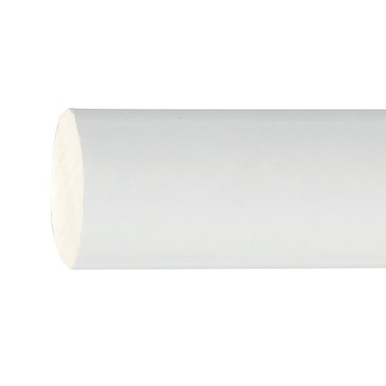 Barra Madera Lisa 1,5 Metros x 20 mm, Blanco