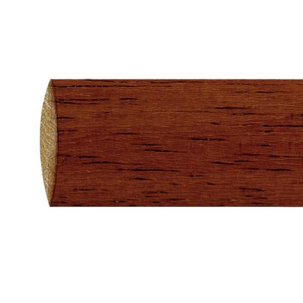 Barra Madera Lisa 1,5 Metros x 28 mm, Nogal