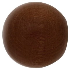 Terminal Madera Esfera 28x55 mm, Nogal