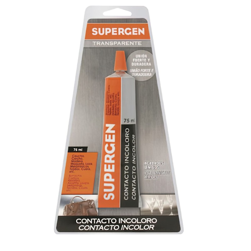 Pegamento Supergen Incoloro   75 ml,