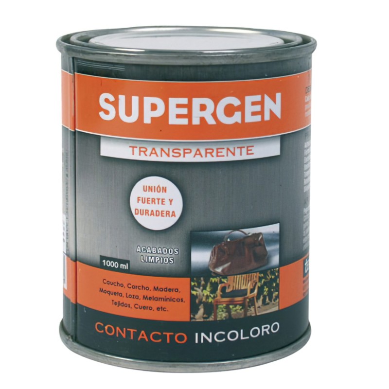 Pegamento Supergen Incoloro 1000 ml,
