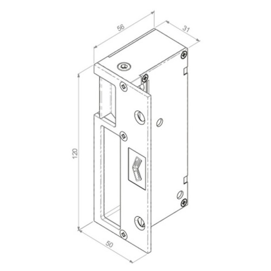 Cerradura Eléctrica JIS 1123 Reversible Automatico Sobreponer Cerradura Vertical al por Mayor | Almacén de Ferretería