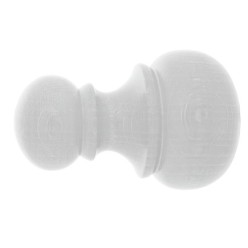 Terminal Madera "Chyc" 20x68 mm, Blanco