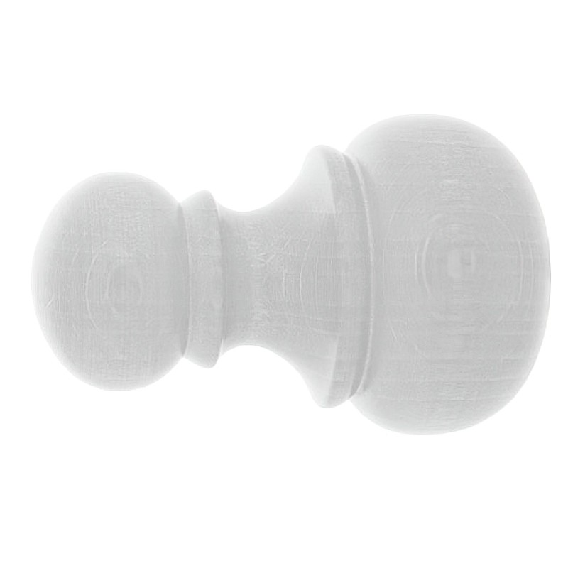 Terminal Madera "Chyc" 20x68 mm, Blanco