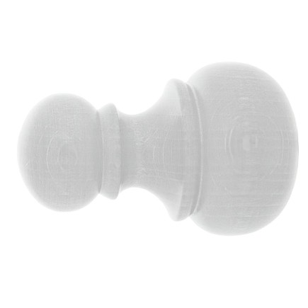 Terminal Madera "Chyc" 20x68 mm, Blanco