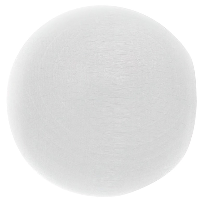 Terminal Madera Esfera 20x40 mm, Blanco