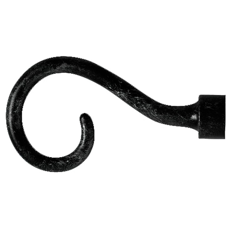 Terminal Forja Ibiza Ø 20 mm, Negro     Juego 2 Piezas