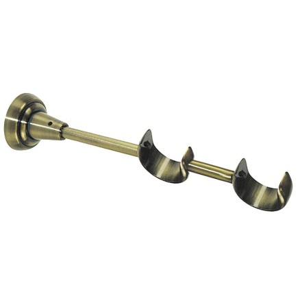 Soporte Zirconio Doble 28-28 mm, Bronce Viejo