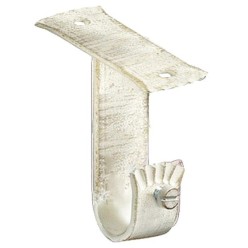 Soporte Techo Forja Ø 20 mm, Marfil / Oro (Blister 2 Piezas)