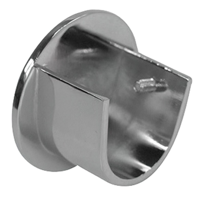 Soporte Zirconio Lateral 28 mm, Niquel Mate (2 Piezas)