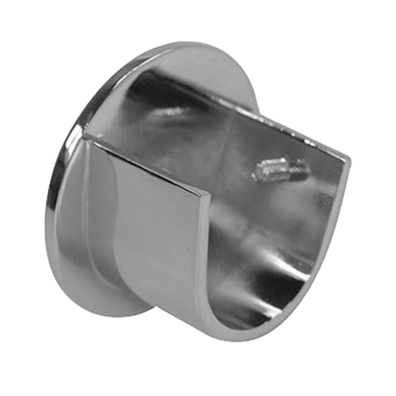 Soporte Zirconio Lateral 20 mm, Niquel Mate (2 Piezas)