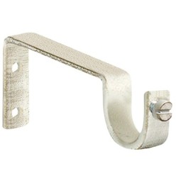 Soporte Sencillo Forja Ø 20 mm, Marfil / Oro (Blister 2 Piezas)