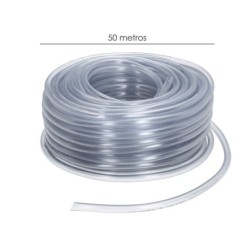Manguera Transparente Nivel 12x16 mm, Rollo 50 metros
