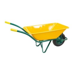 Carretilla Obra Amarilla Metálica Desmontada