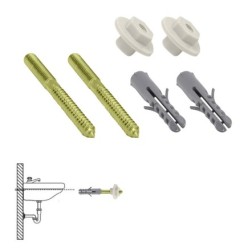Kit Sanitario Fijacion Lavabo  10x110 mm, (2 Piezas)