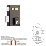 Cerradura Yale   56-a/hp/60/ Izquierda al por Mayor | Almacén de Ferretería
