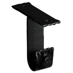 Soporte Techo Forja Ø 28 mm, Negro Juego 2 Piezas