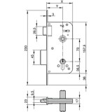 Cerradura Yale  700-hl/80x50 al por Mayor | Almacén de Ferretería