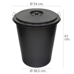 Cubo Basura Plastico Comunidad Con Tapa   50 Litros