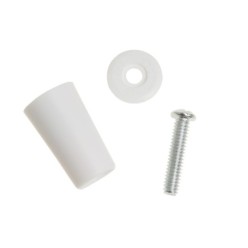 Tope Persiana Con Tornillo 40 mm, Blanco