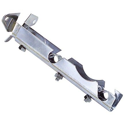 Soporte Barra 12 mm,Ø Cromo Doble Frente