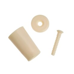 Tope Persiana Con Tornillo 40 mm, Marfil