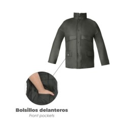 Traje de Agua Impermeable Verde Poliuretano Talla 8-XL
