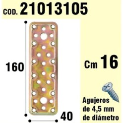 Soporte Parra Madera Placa Bicromatada 40x160 mm,