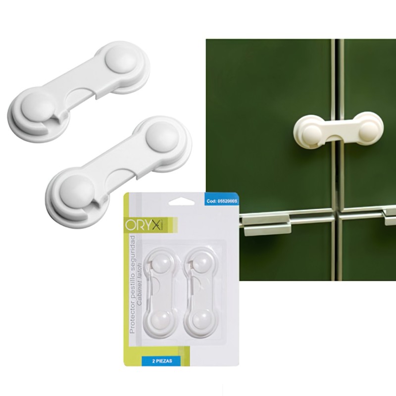 Protector Oryx Pestillo Seguridad, (Blister 2 Piezas)